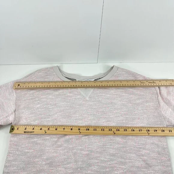 Cupcakes and Cashmere Pink/Gray/Blue Teo Space Dyes Knit Sweatshirt Size Medium - Picture 6 of 8